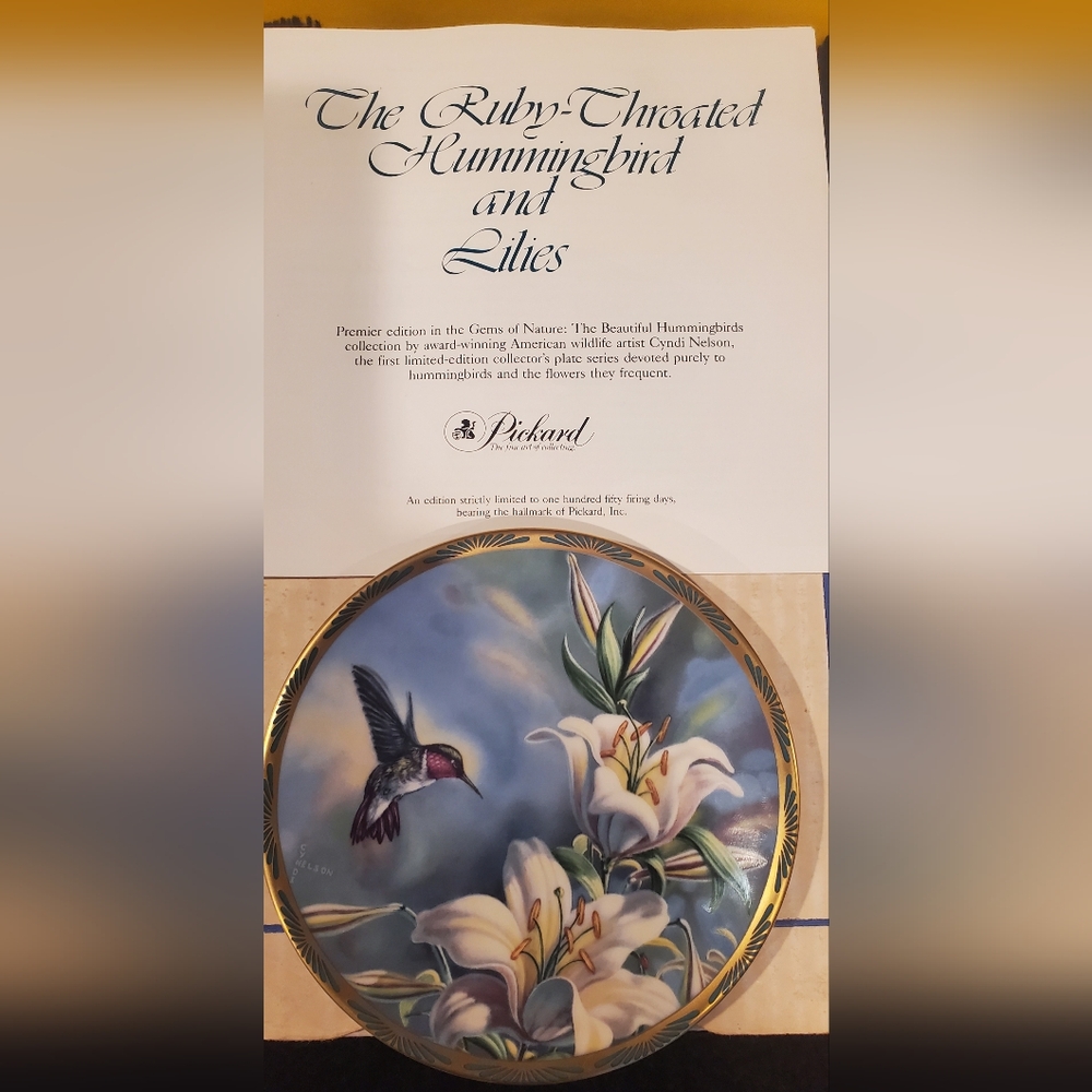 Hummingbird Collector's Plate